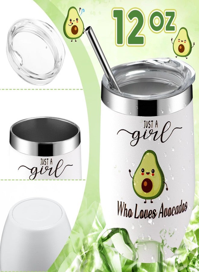 Singhoow 6 Pcs Funny Gift Baskets for Women Girls Pickle Avocado Socks with Vegetable Animals Makeup Bag Insulated Tumbler Keychain Greeting Card Pen for Christmas Birthday Party(Avocados) - Image 5